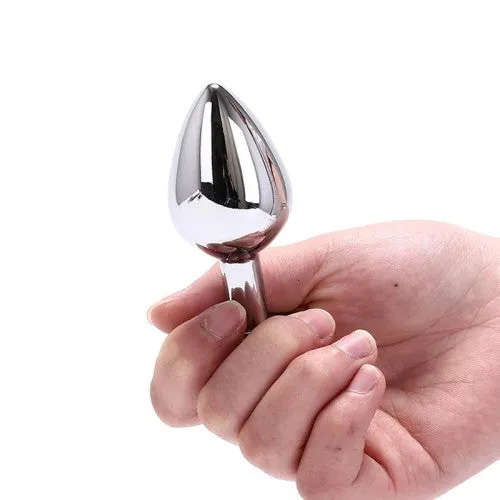 LARGE Mystery PURPLE Metal Butt Plug Naughty Toys