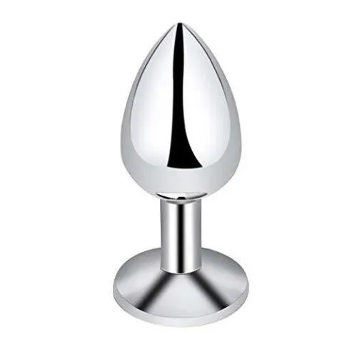 LARGE Mystery RED Metal Butt Plug Anal Jewel 9 cm