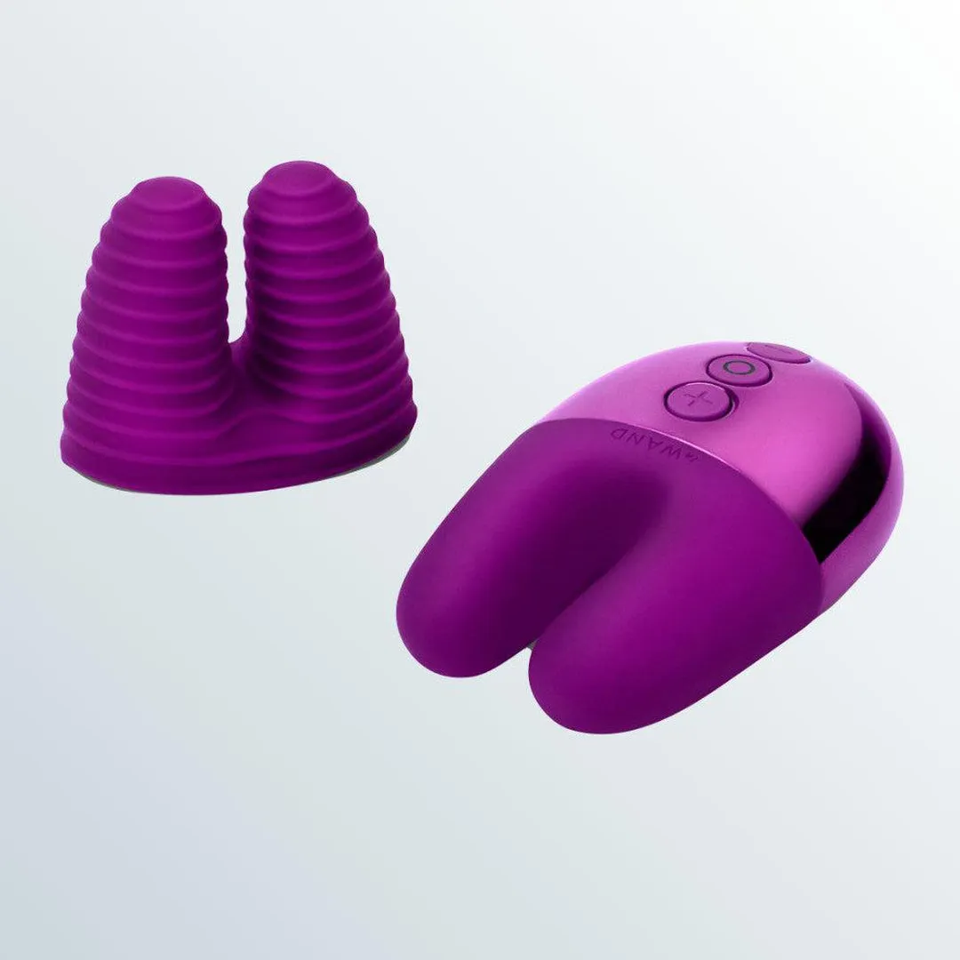 Le Wand Chrome Double Motor Vibrator - Dark Cherry