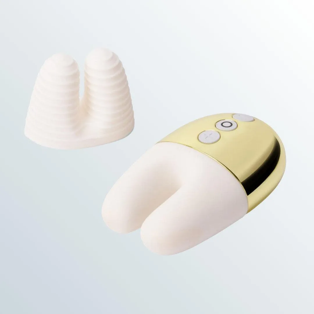 Le Wand Chrome Double Motor Vibrator - Limited Edition White/Gold