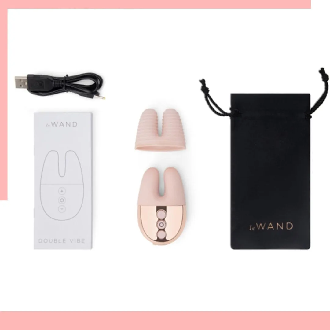 Le Wand Chrome Double Motor Vibrator - Rose Gold
