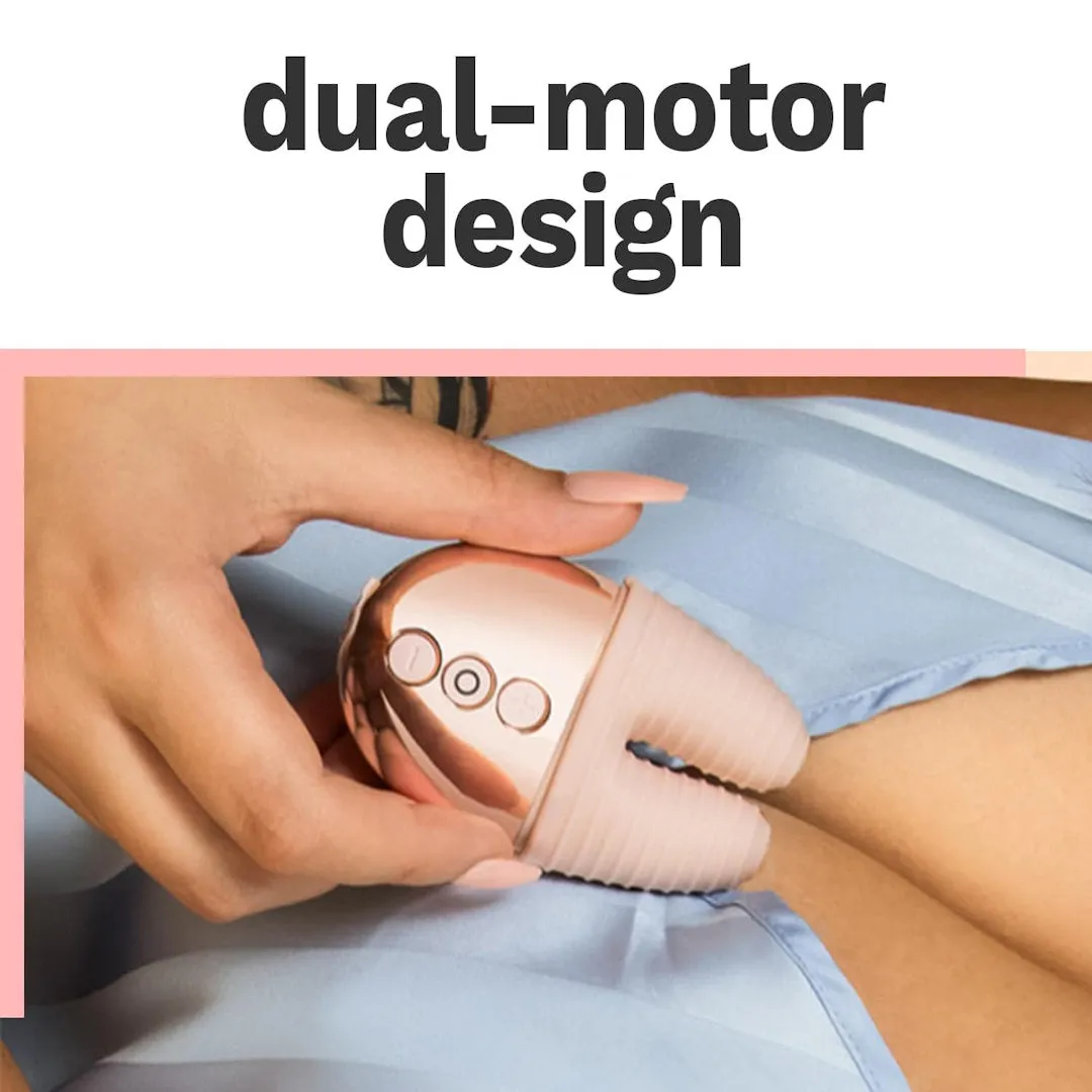Le Wand Chrome Double Motor Vibrator - Rose Gold