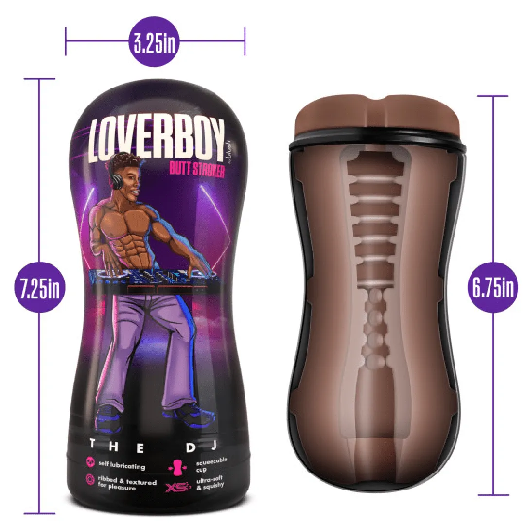 Loverboy DJ Self Lubricating Butt Stroker - Chocolate