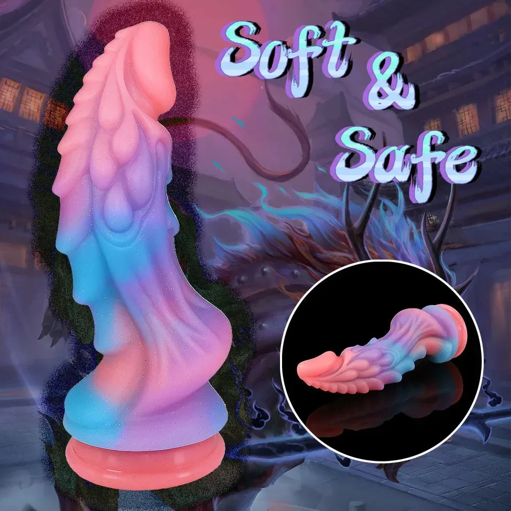 Luminous Monster Dildos Butt Plug - Exotic Dragon Anal Dildo Sex Toys for Women Men