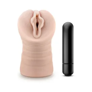 M For Men Ashley Vibrating Pussy Masturbator - Vanilla