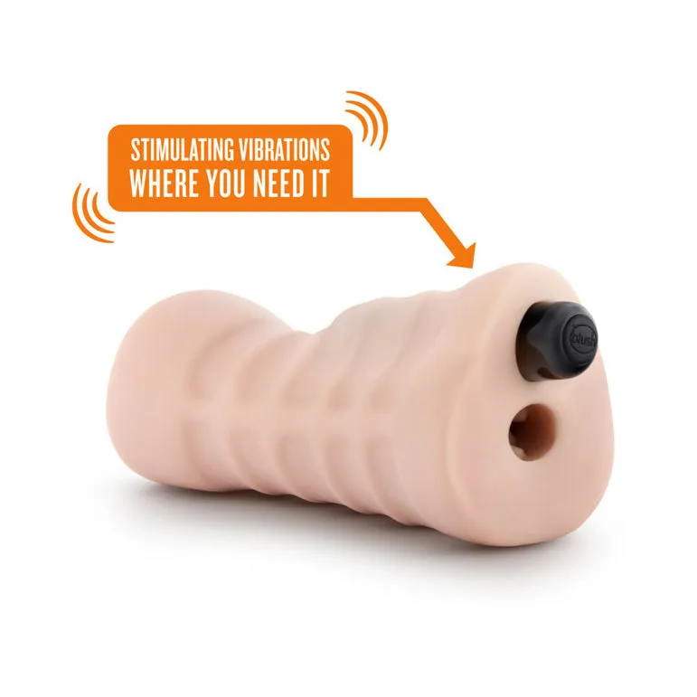 M For Men Ashley Vibrating Pussy Masturbator - Vanilla