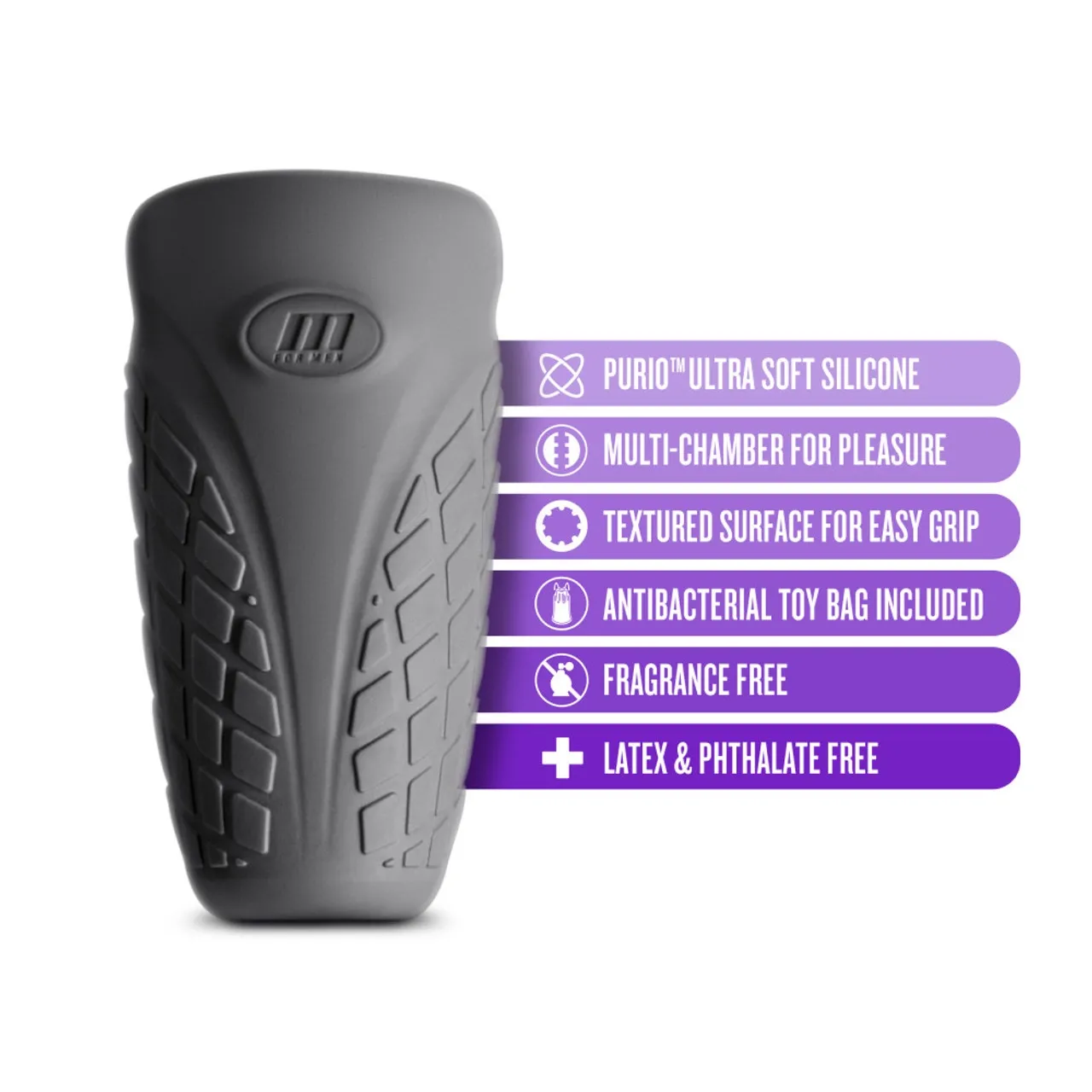 M For Men Gript Discreet Silicone Penis Stroker