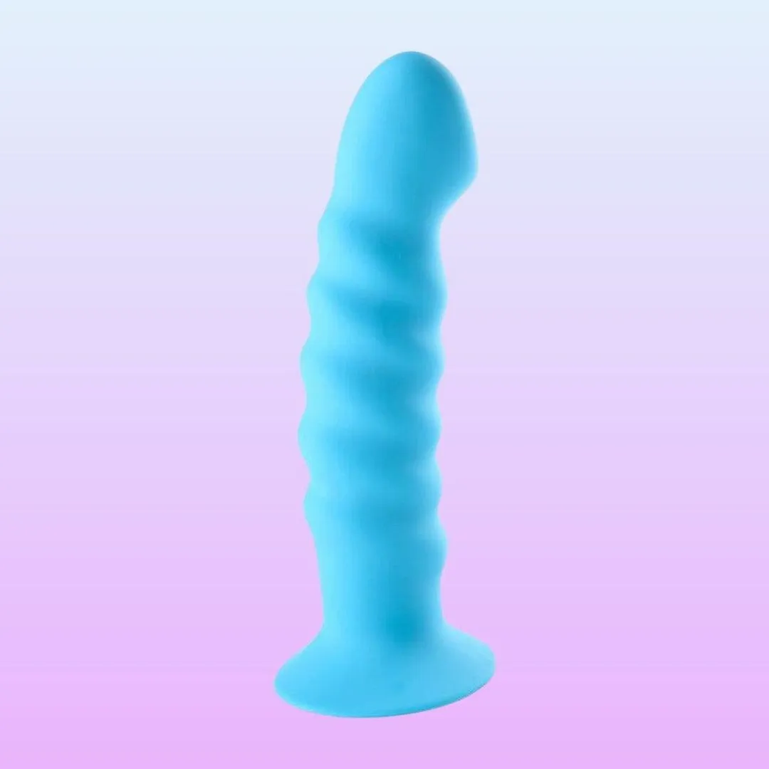 Maia 'Kendall' 8 Silicone Dildo - Neon Blue