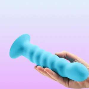 Maia 'Kendall' 8 Silicone Dildo - Neon Blue
