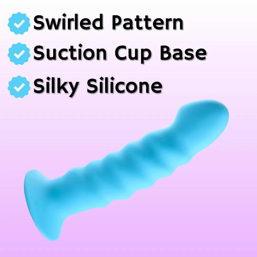 Maia 'Kendall' 8 Silicone Dildo - Neon Blue