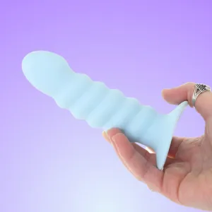 Maia 'Paris' 6 Silicone Ribbed Dong with Suction Base