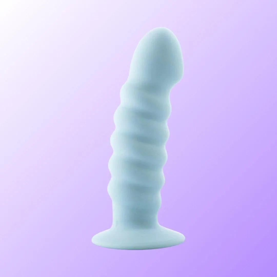 Maia 'Paris' 6 Silicone Ribbed Dong with Suction Base