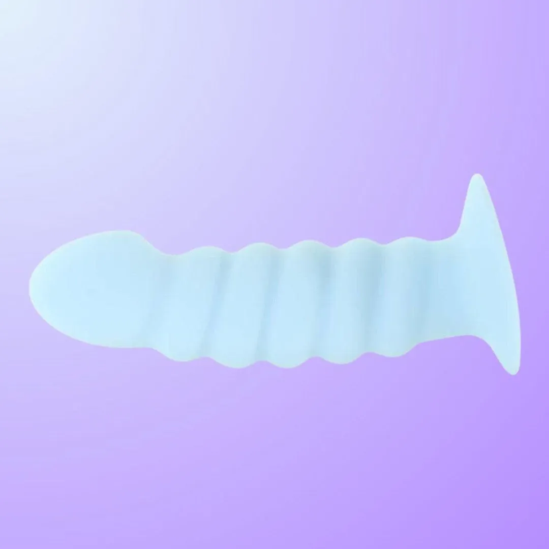 Maia 'Paris' 6 Silicone Ribbed Dong with Suction Base