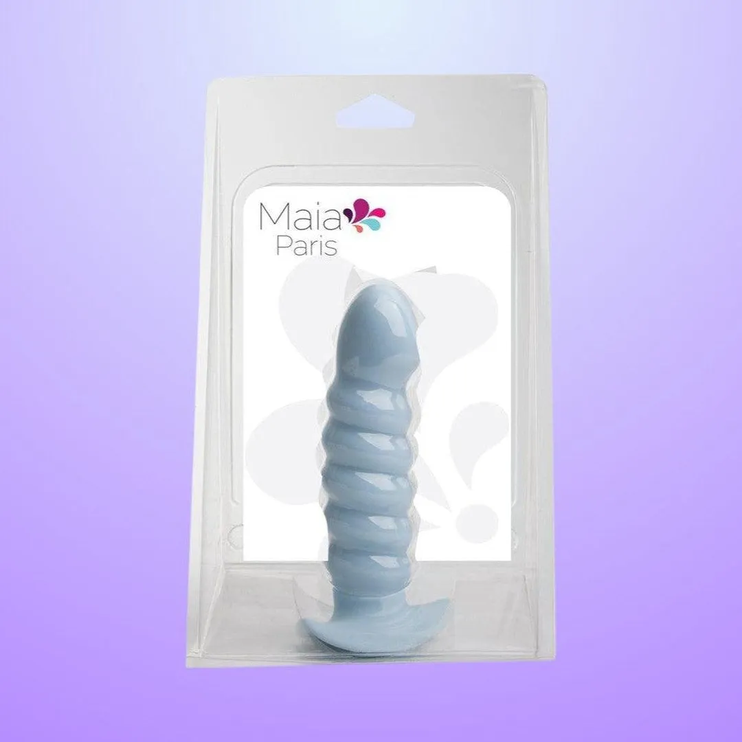 Maia 'Paris' 6 Silicone Ribbed Dong with Suction Base