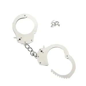 Me you us Bondage Stainless Steel Silver Handcuffs