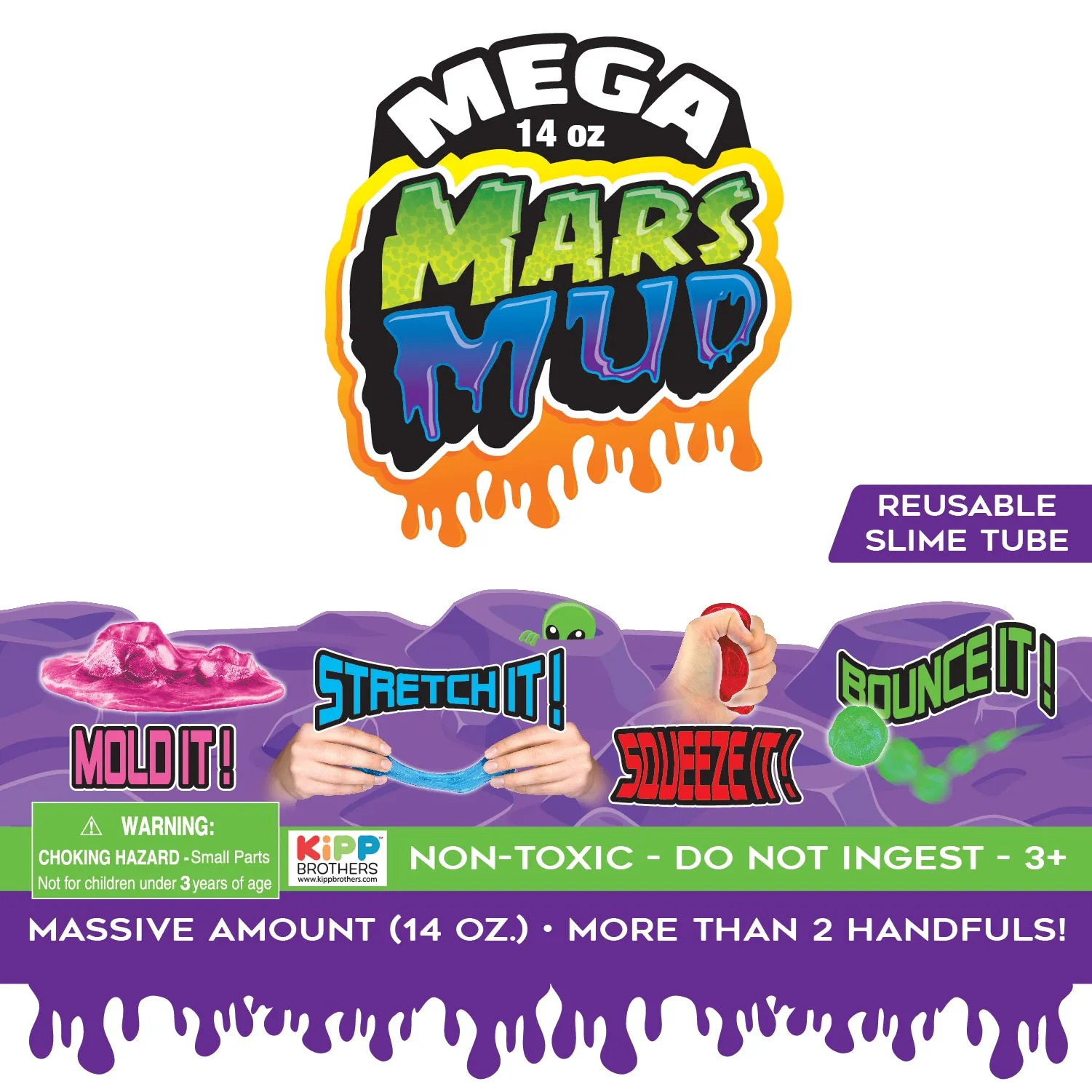 Mega Mars Mud Slime - 12 Pieces Per Display 26668