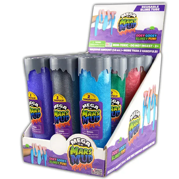 Mega Mars Mud Slime - 12 Pieces Per Display 26668