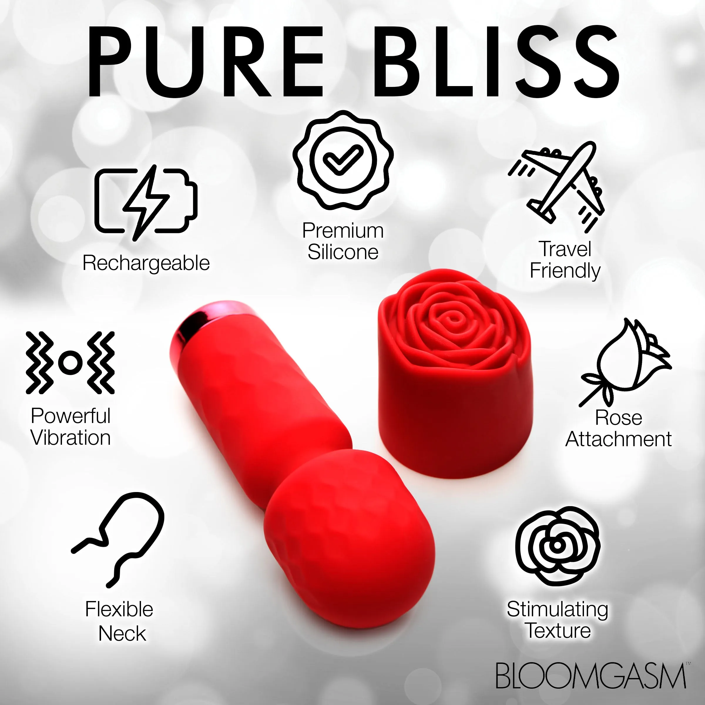 Mini Pleasure Rose Wand