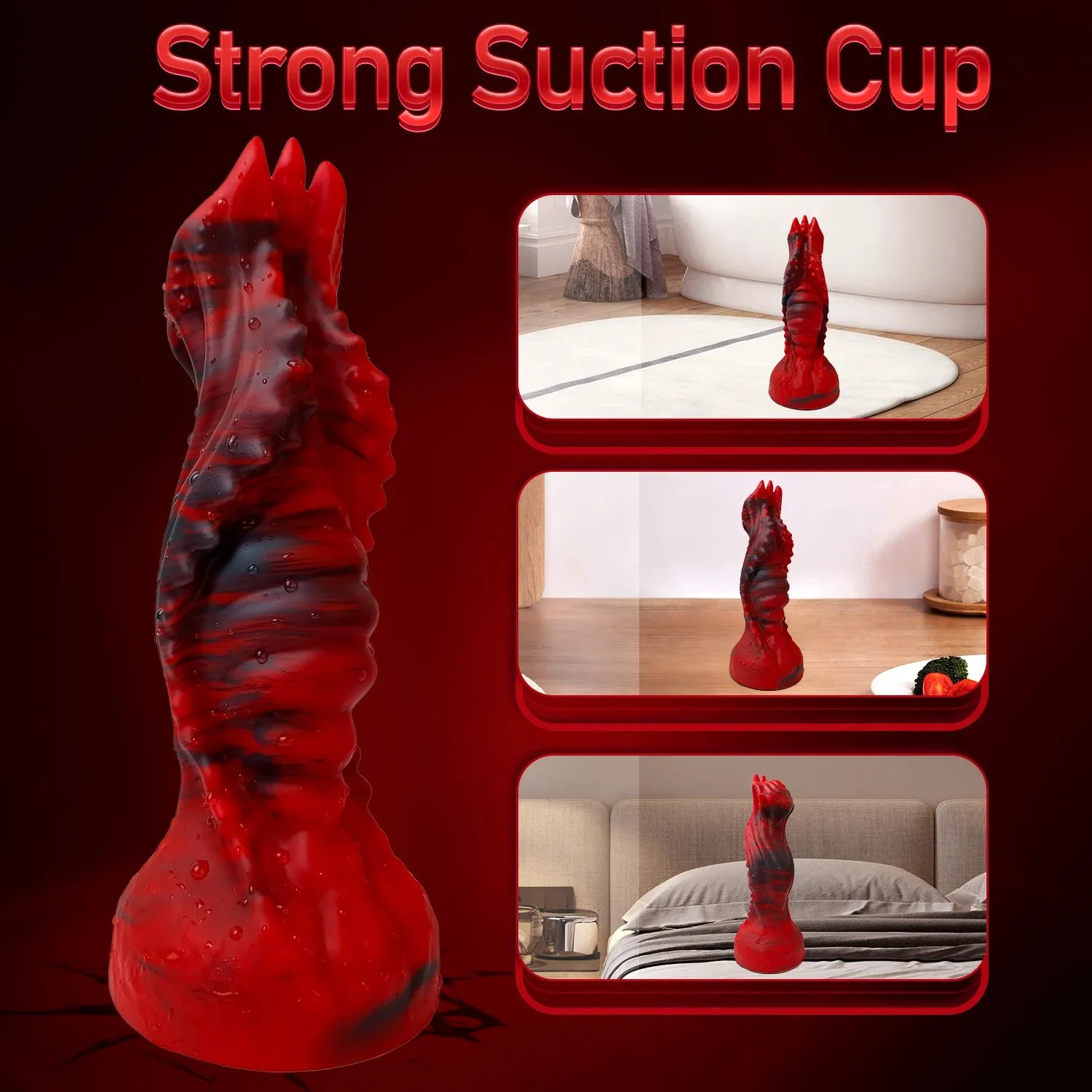Monster Dragondildo Butt Plug - Silicone Anal Fantasy Dildos Ride Female Sex Toys