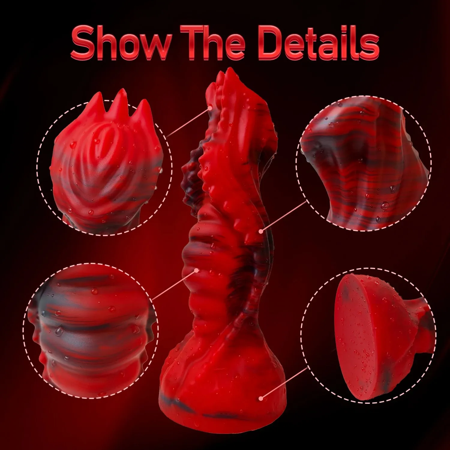 Monster Dragondildo Butt Plug - Silicone Anal Fantasy Dildos Ride Female Sex Toys