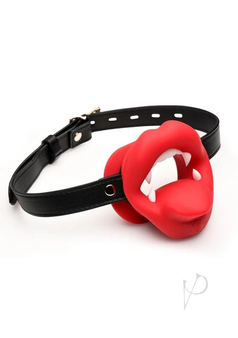 Ms Vampire Vibrating Mouth Gag Red
