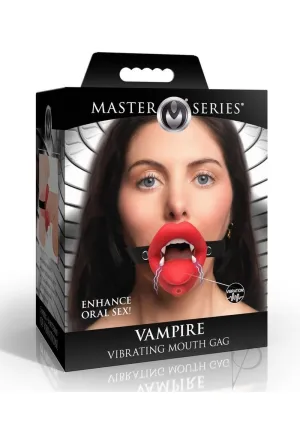 Ms Vampire Vibrating Mouth Gag Red