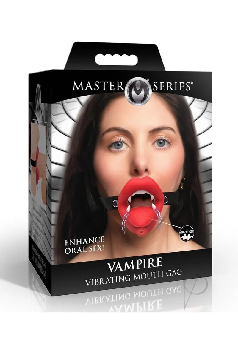 Ms Vampire Vibrating Mouth Gag Red