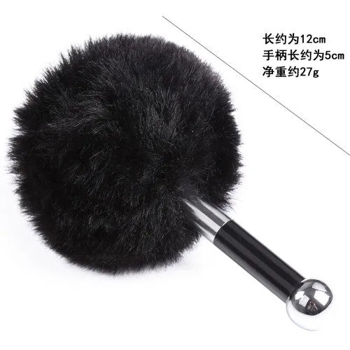 NAUGHTY TOYS Black Faux Fur with acrylic metal wand