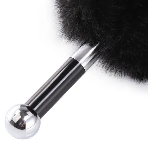 NAUGHTY TOYS Black Faux Fur with acrylic metal wand