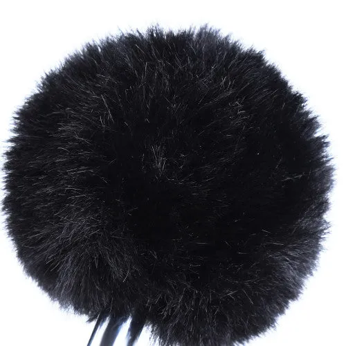 NAUGHTY TOYS Black Faux Fur with acrylic metal wand