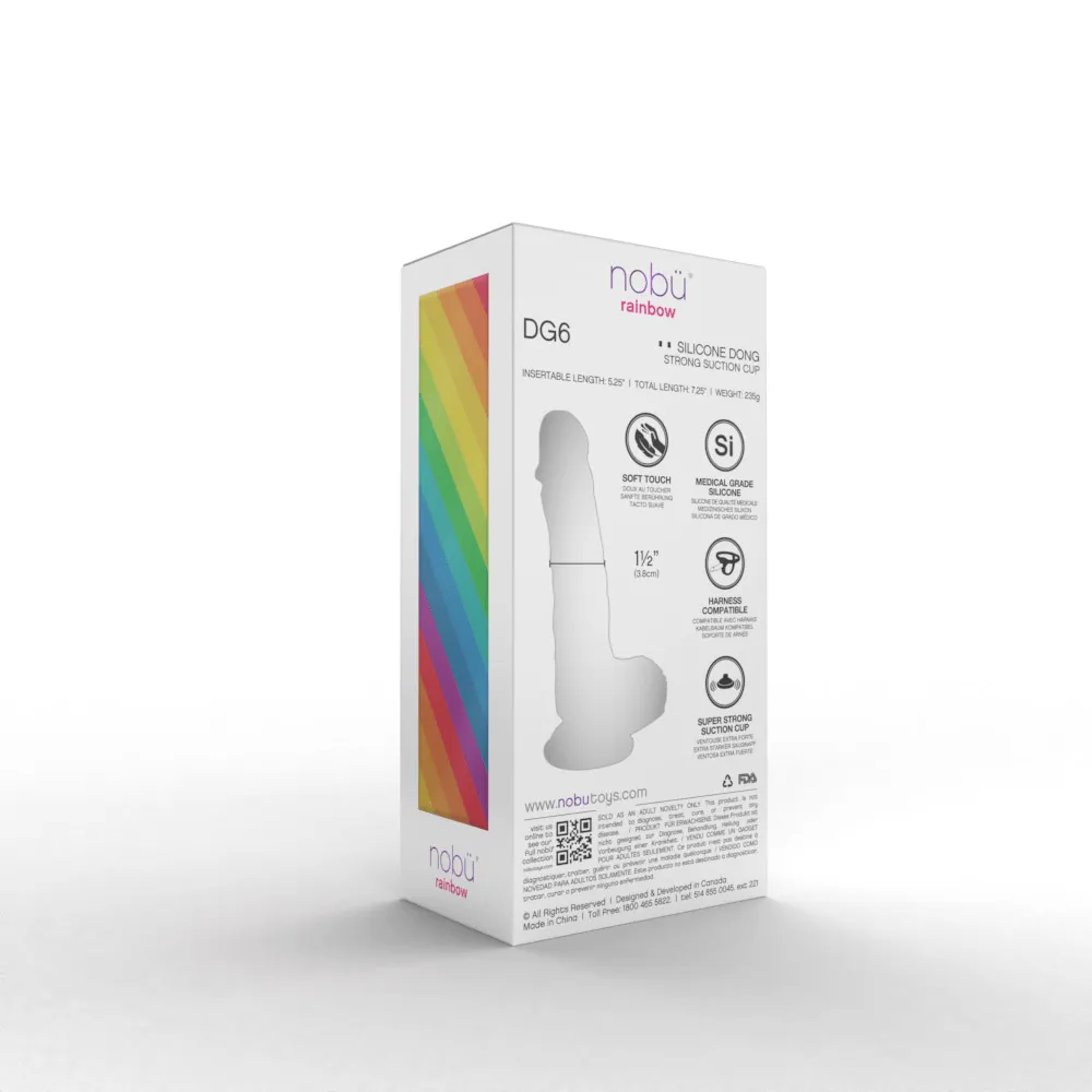 Nobu Rainbow DG6 Silicone Dong