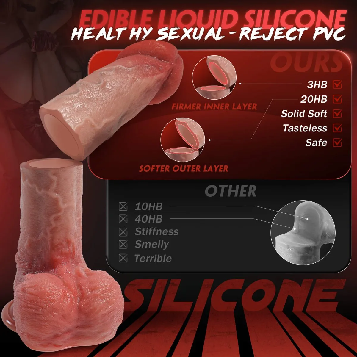 PAN| 10.3inch Realistic Fantasy Dildo with Suction Base