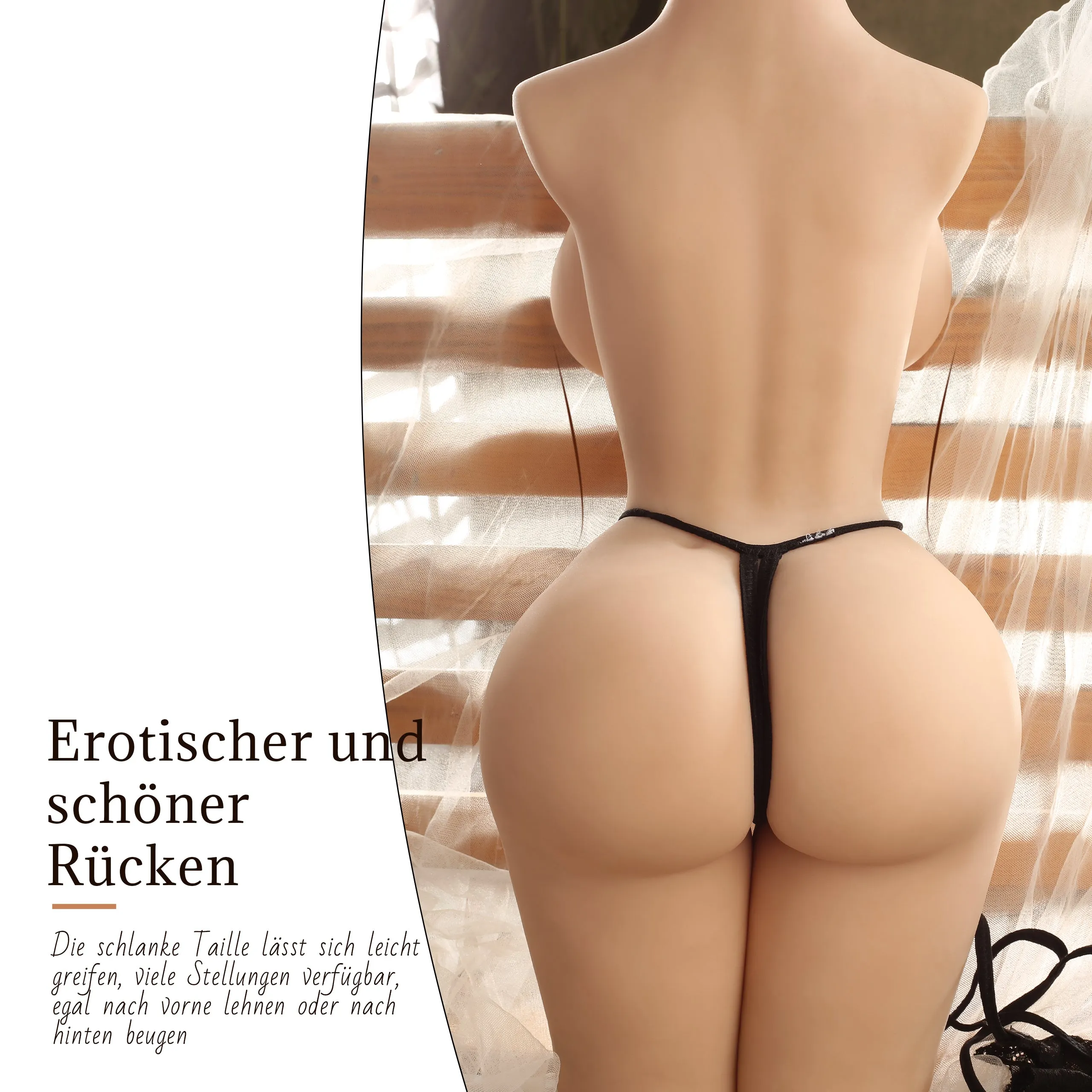 Paola(For EU Customers): 18.29lb Big Boobs Sexy Ass Torso Sex Doll