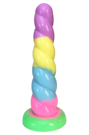 Pastel Rainbow Unicorn Dildo