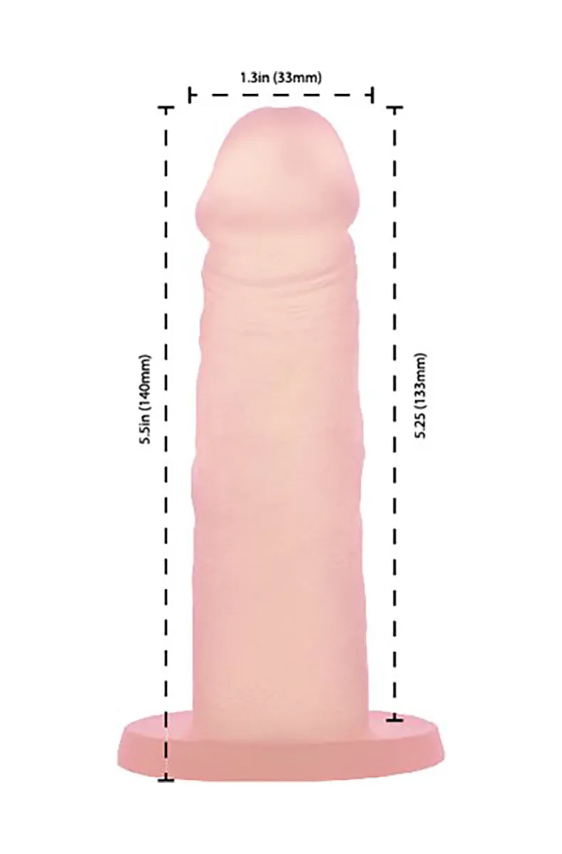 Peach Bellini Cocktails 5.5 inch Silicone Dildo