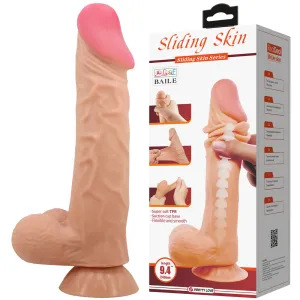 Pretty Love Sliding Skin 9.4 Realistic Dildo Suction Cup Dong Sex Toy