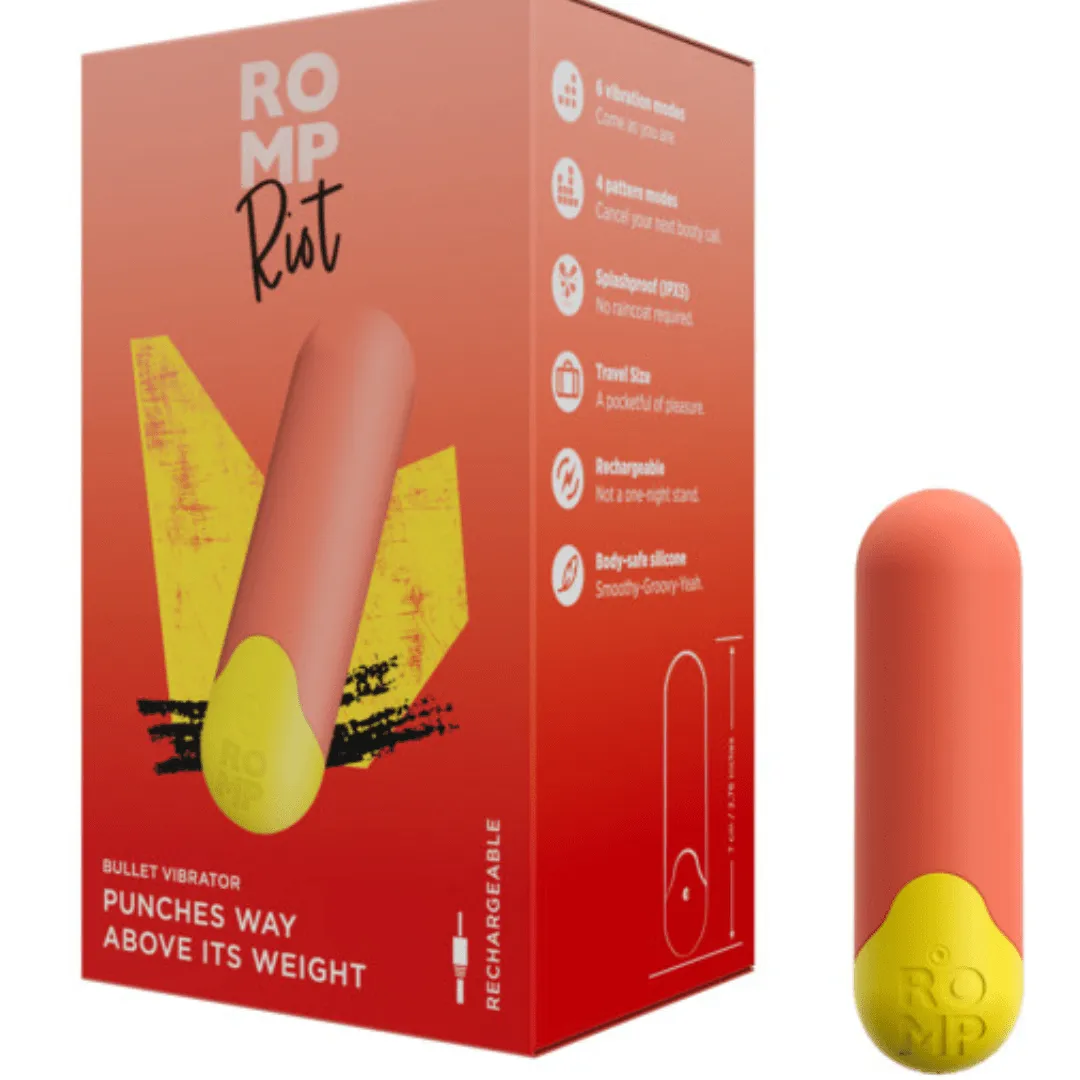 Romp Riot Bullet Vibrator - Orange