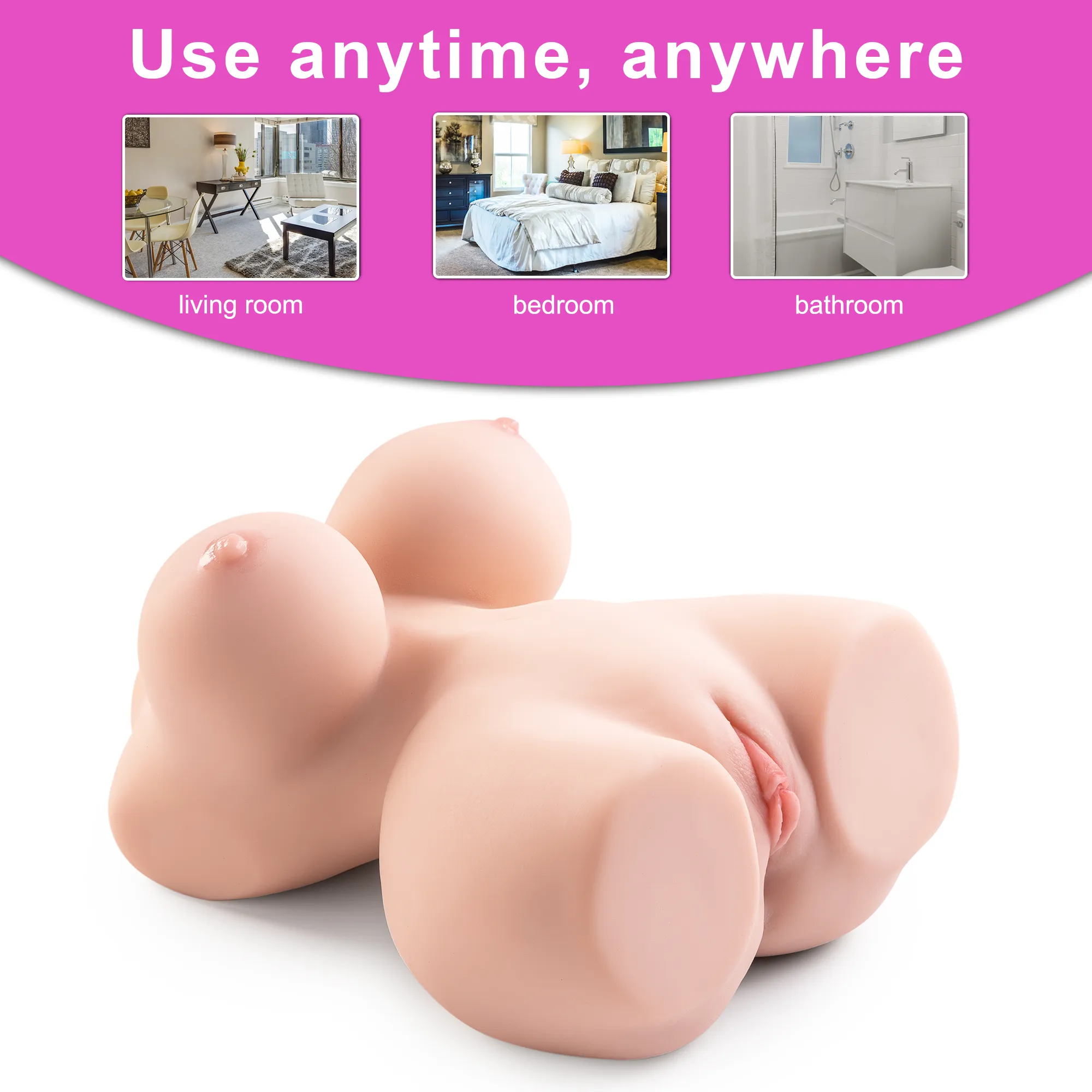 Rosalina(For EU Customers): 10.5lb Curvy Body Mini Torso Sex Doll