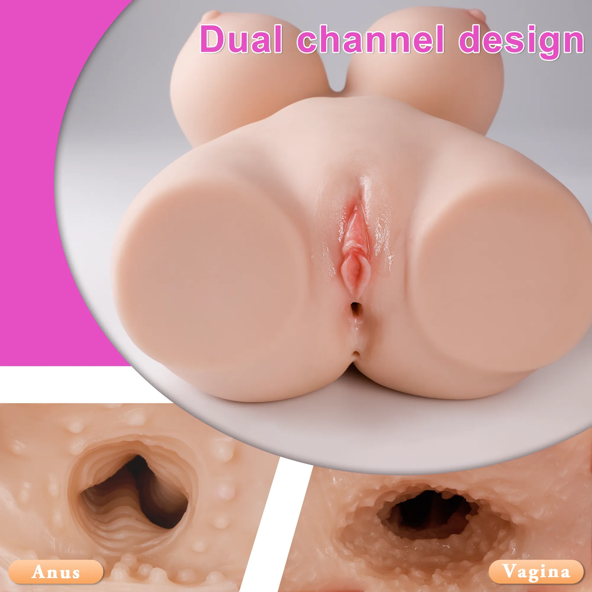 Rosalina(For EU Customers): 10.5lb Curvy Body Mini Torso Sex Doll