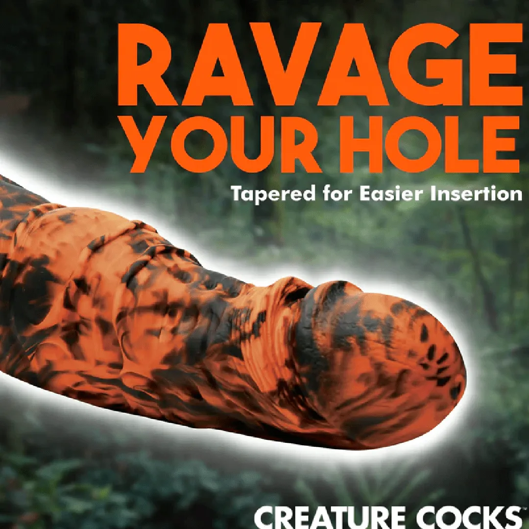 Sabertooth 11 inch Tiger Fantasy Dildo with Suction Cup