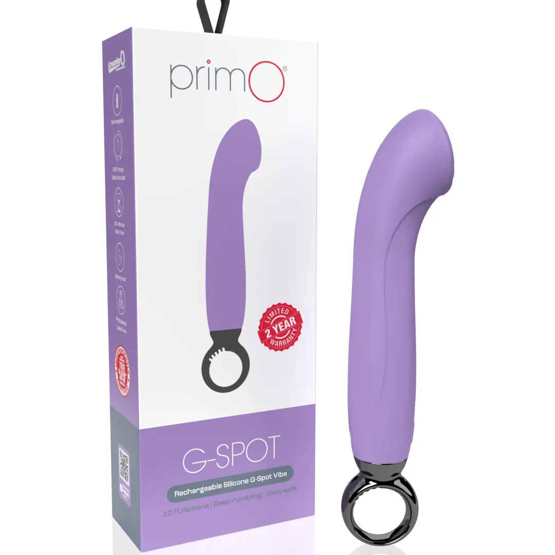 Screaming O Primo G-Spot Vibrator with Finger Loop - Purple