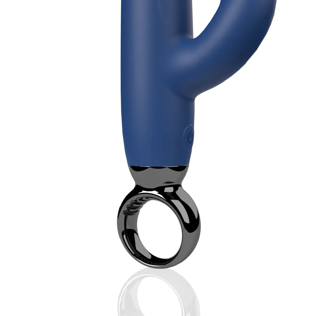 Screaming O Primo Rabbit Vibrator with Finger Loop - Blue