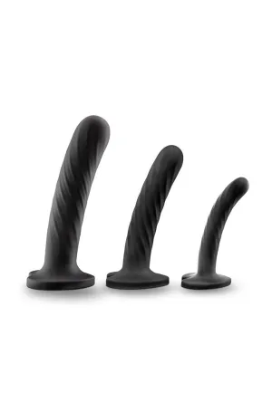 Set of 3 Temptasia Twist Silicone Dildos