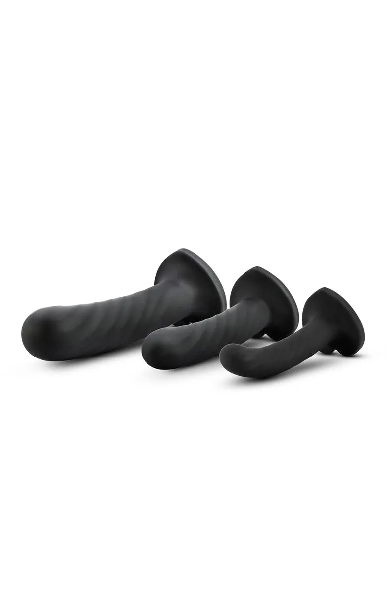 Set of 3 Temptasia Twist Silicone Dildos