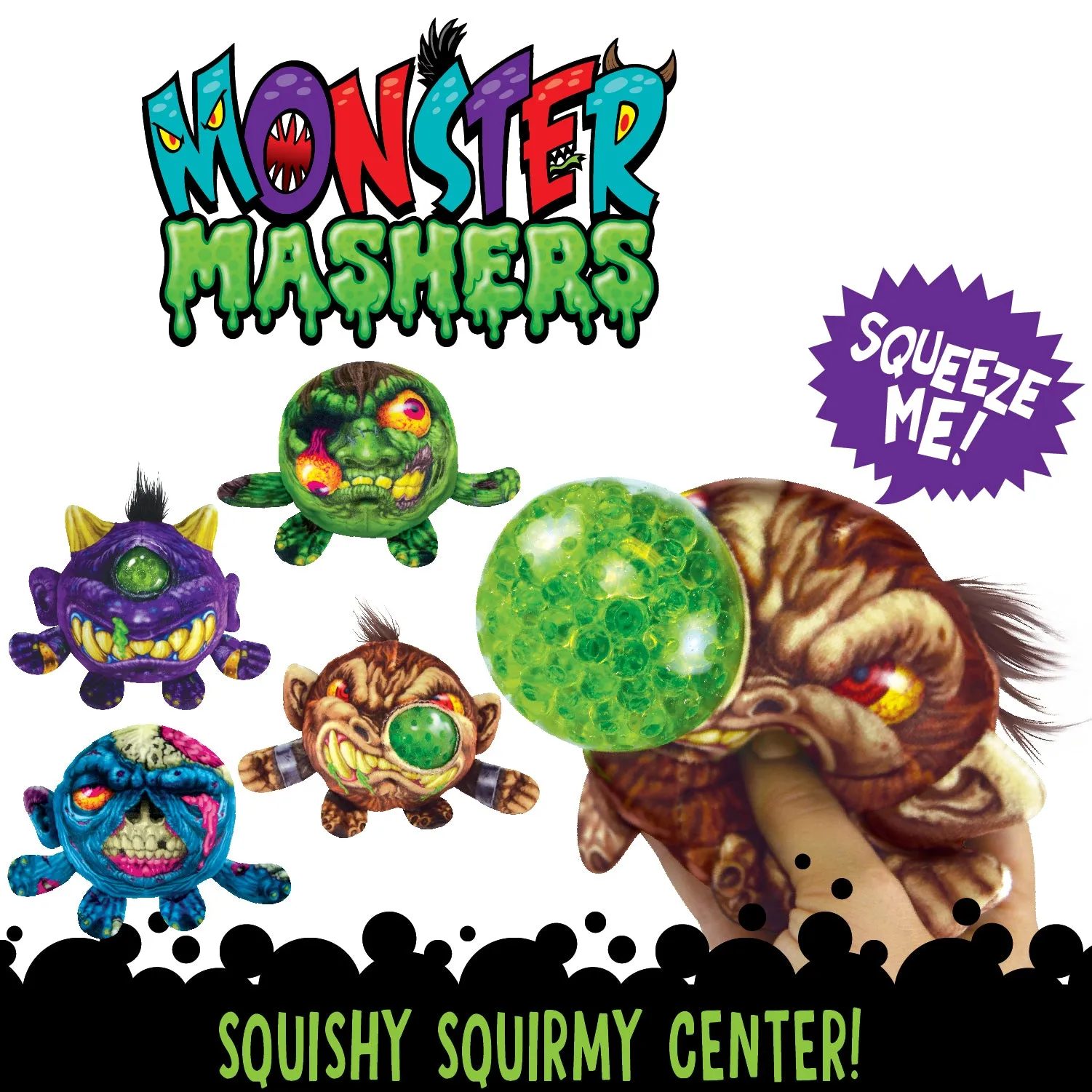 Squish and Squeeze Monster Ball - 6 Pieces Per Retail Ready Display 27802
