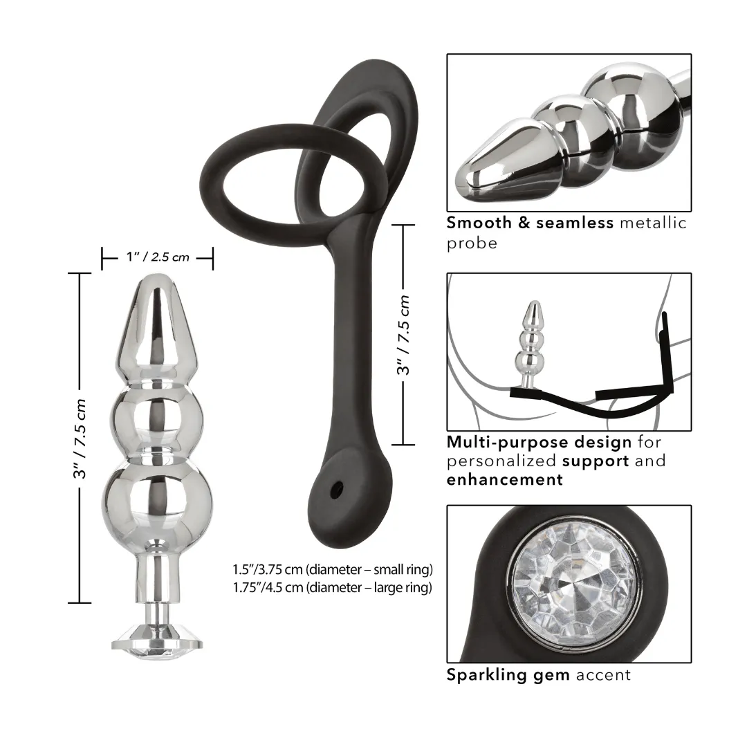 Star Fucker™ Beaded Butt Plug & Cock Ring