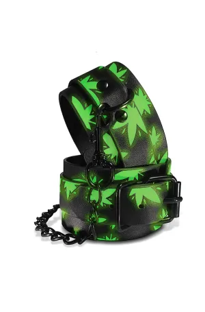 Stoner Vibes Glow In The Dark Ankle Cuffs
