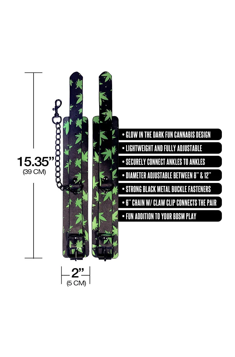 Stoner Vibes Glow In The Dark Ankle Cuffs