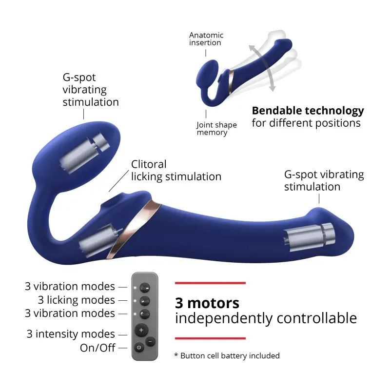 Strap On Me Multi Orgasm Bendable Strap-On XL