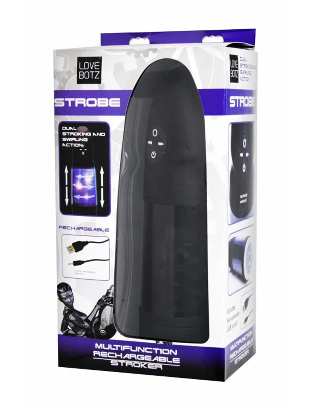 Strobe Stroker Rechargeable Sex Machine